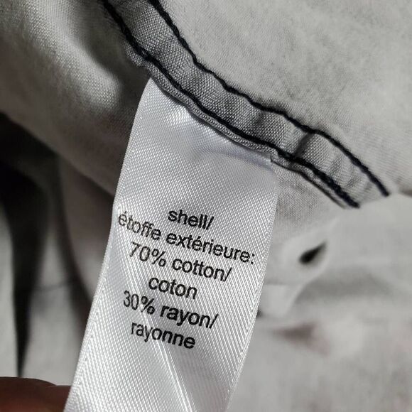 Maurices 2 Gray Black Long Sleeve Snap Front Shirt Top Western Style - Picture 3 of 5